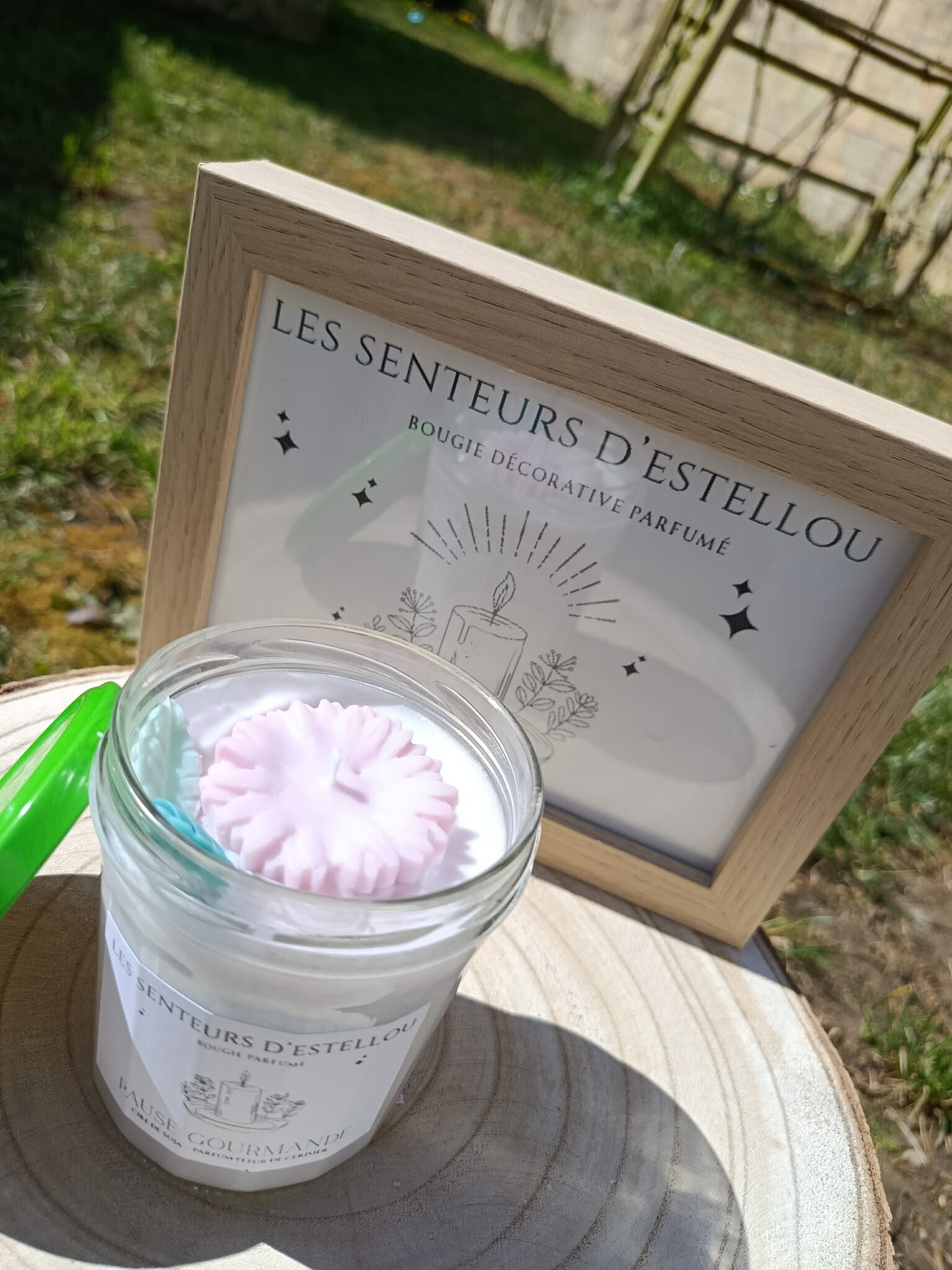 Bougie "Pause gourmande " parfum Fleur de cerisier