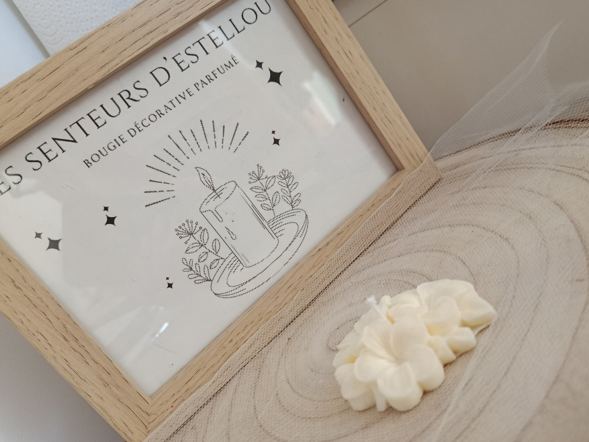 Bougie " fleur des îles " parfum mangue papaye