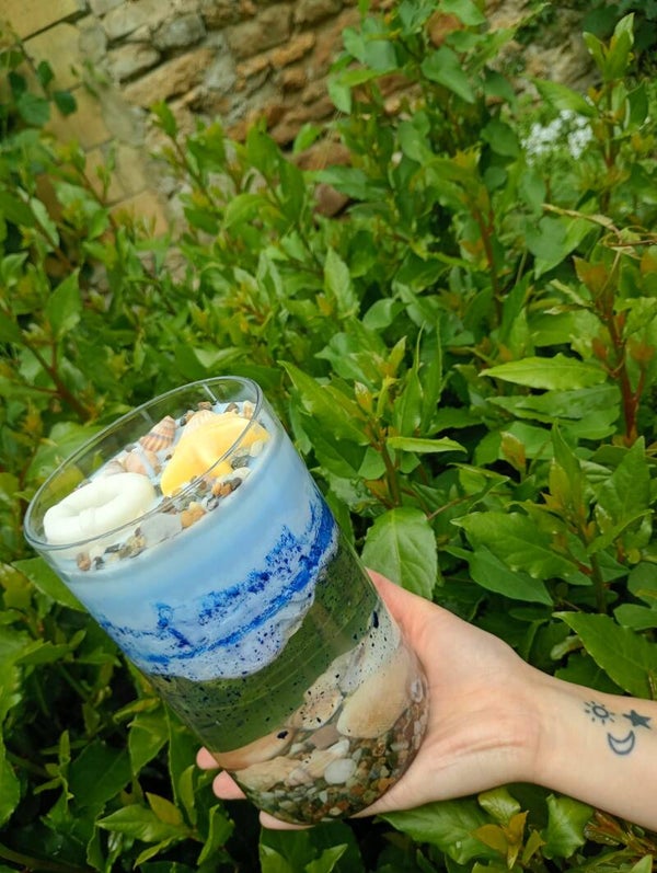 Bougie parfumé "Evasion méditerranéennes XXL" brise marine