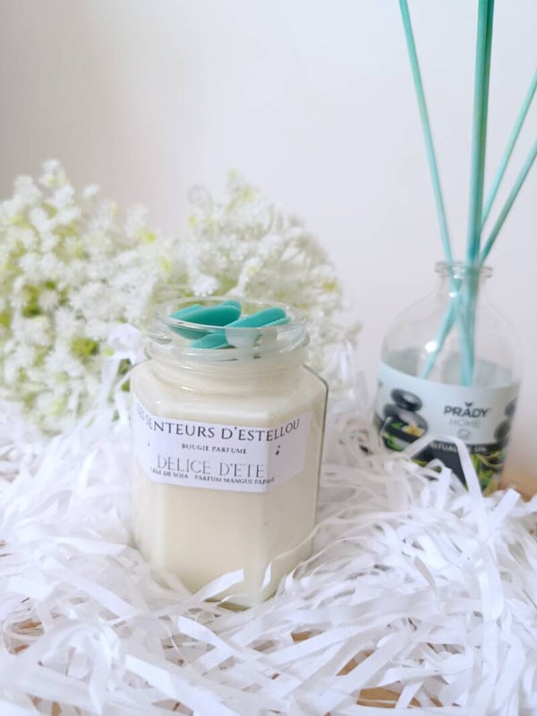 Bougie parfumé "Délice d'été " Mangue papaye