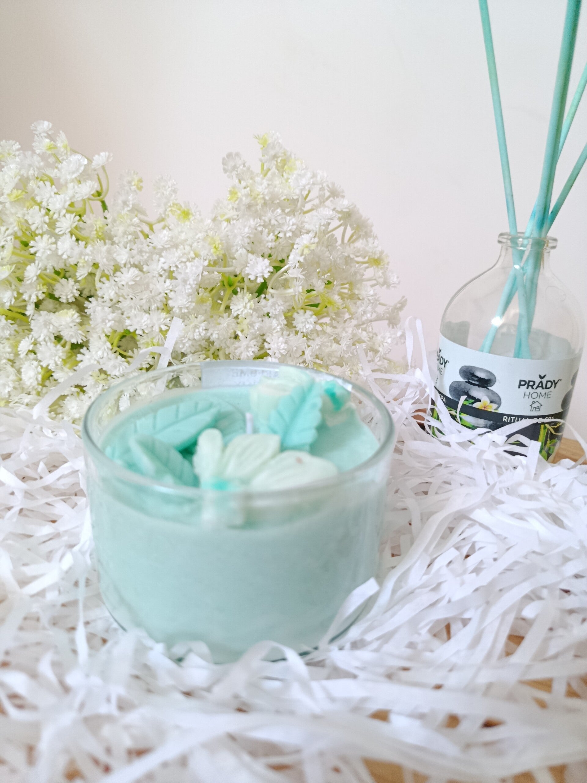 Bougie parfumée " Souffle de paix " -thé vert