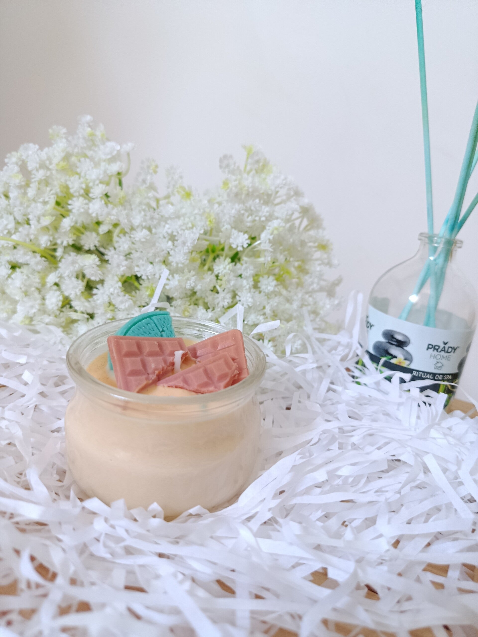 Bougie parfumée "Pause gourmande " parfum mangue papaye