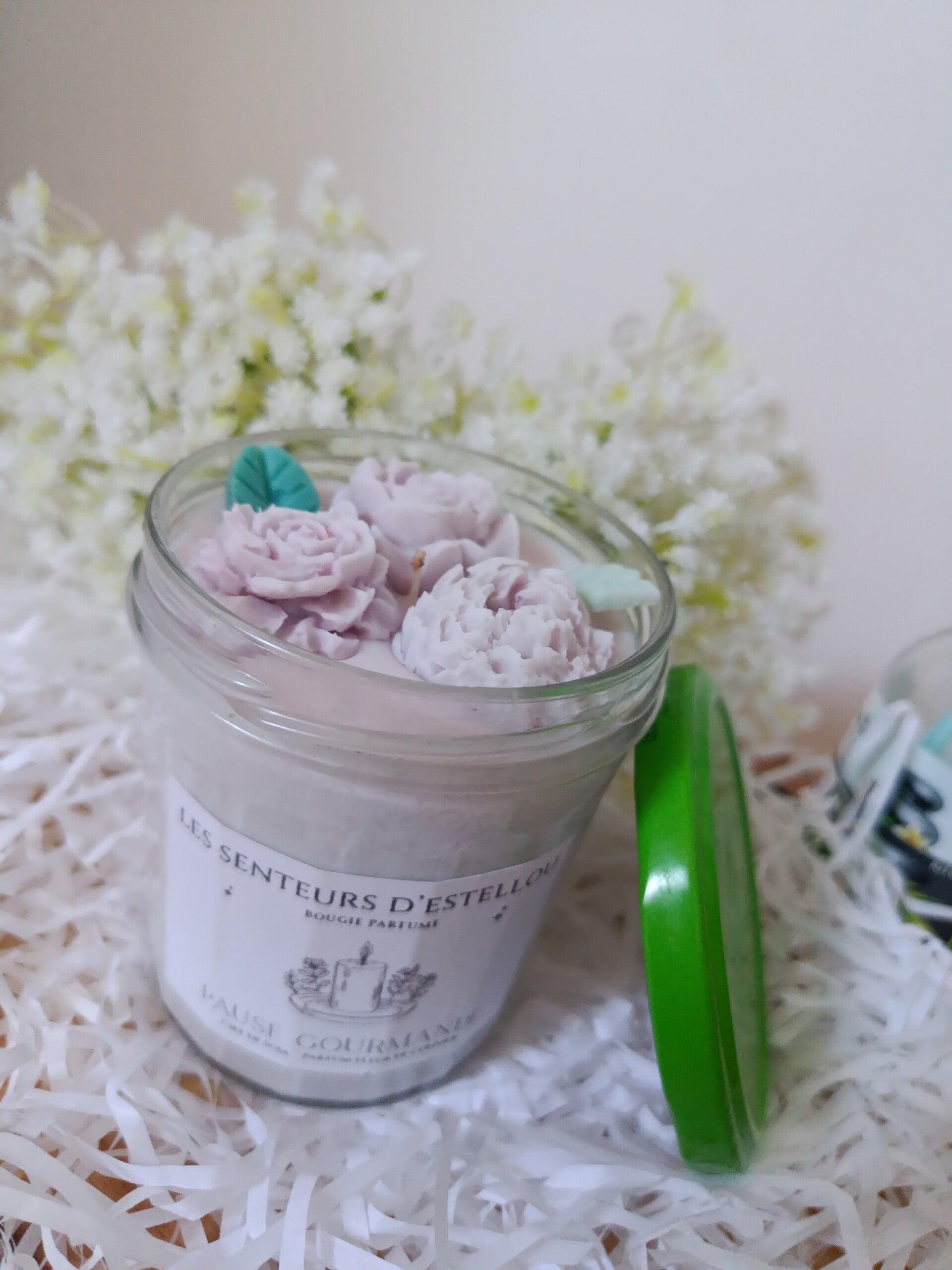 Bougie parfumée "Pause gourmande " parfum Fleur de cerisier 190g