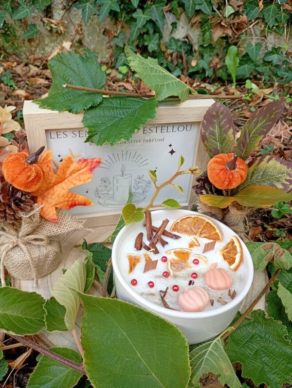 Bougie "La douceur de l'automne" parfum miel avoine