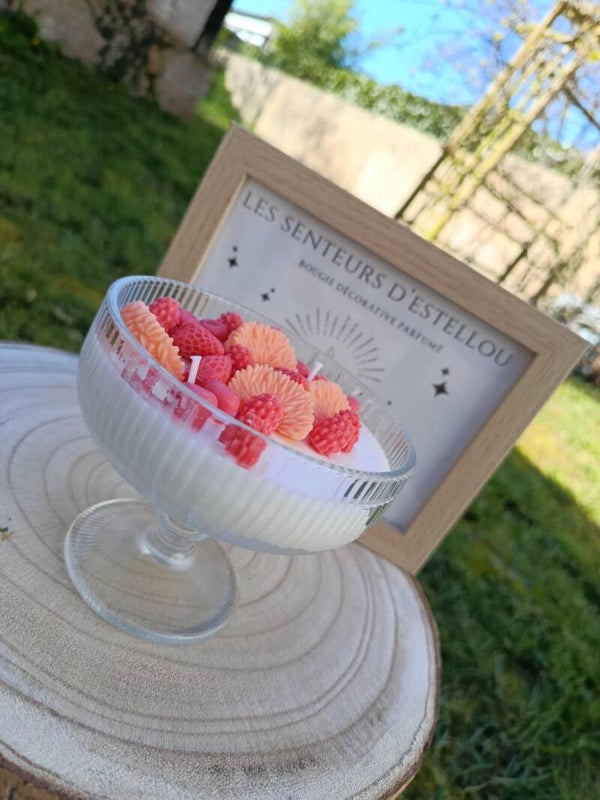 Bougie fondant parfumé " l'Interdit exotique "-Mangue papaye