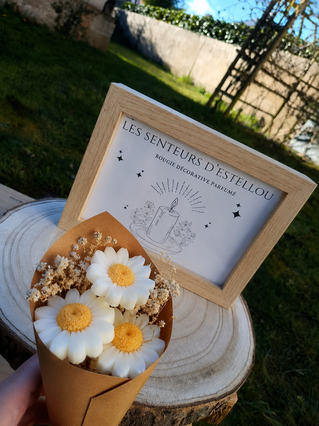 Brin de marguerite " Signature " création personnalisée - parfum adoucissant