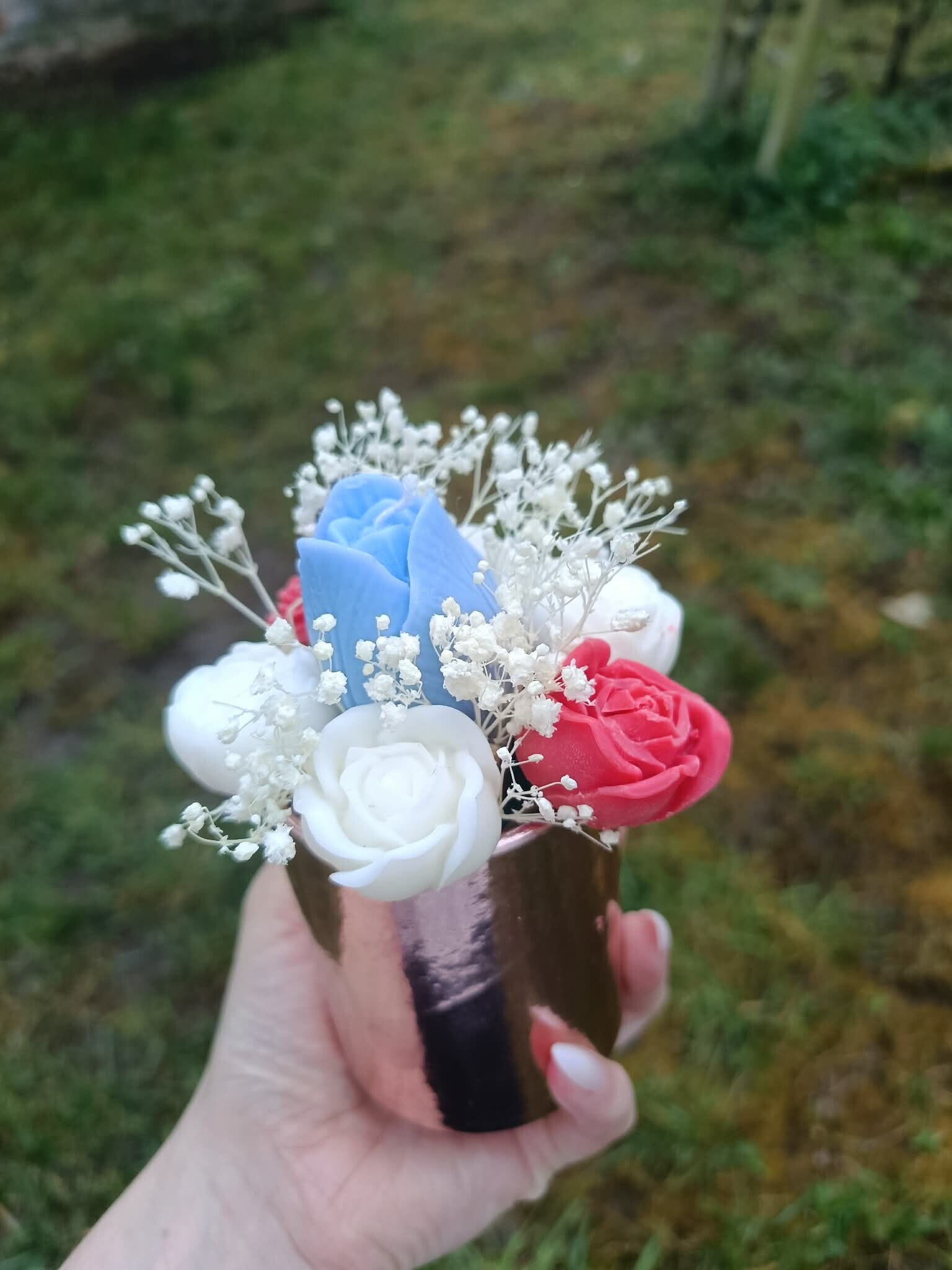 Bouquet fondant parfumé "Mini jardin " - parfum adoucissant
