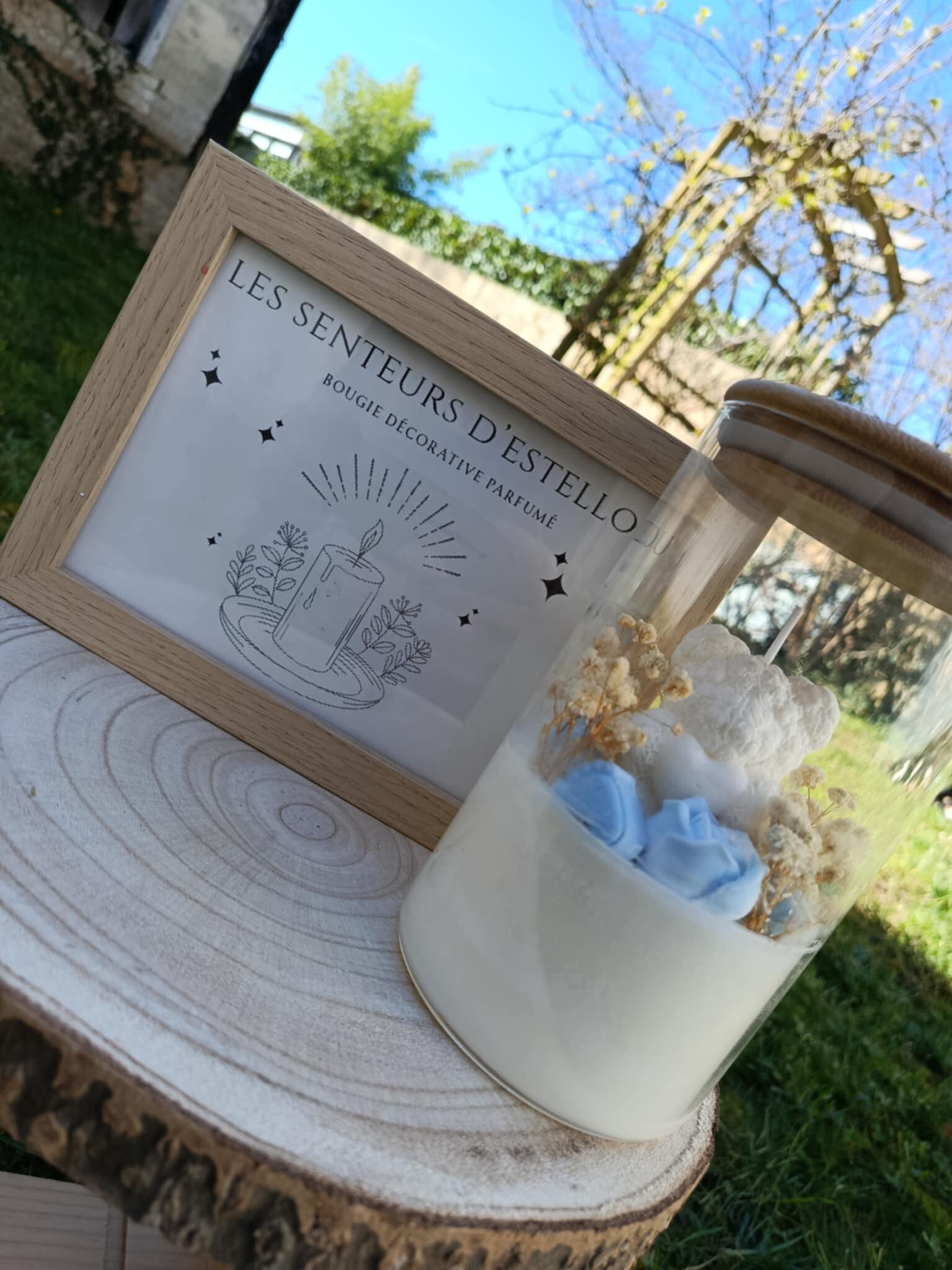 Bougie fondant parfumé "Premier battement " -fleur de coton