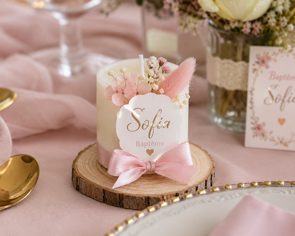 Bougie " Signature " création personnalisée - parfum adoucissant