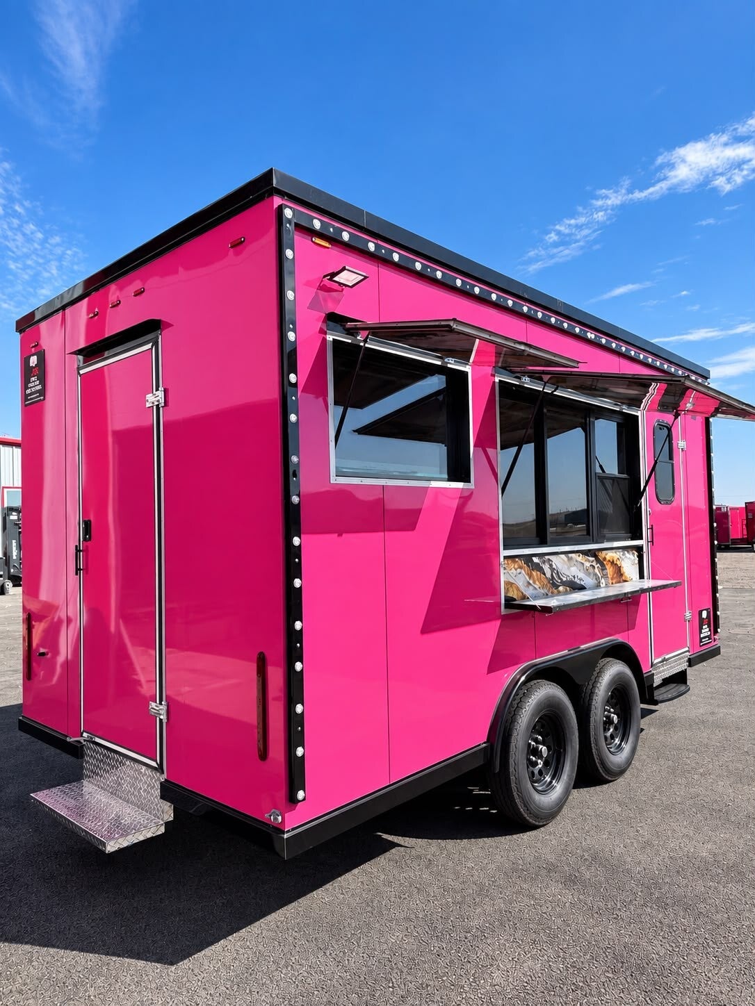 16' × 8' Pink Snack Trailer |