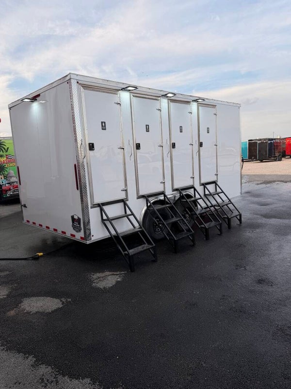 16′ × 8.5′ Bathroom Trailer | 4 Private Restrooms