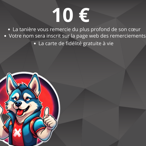 Remerciement du loup #DON