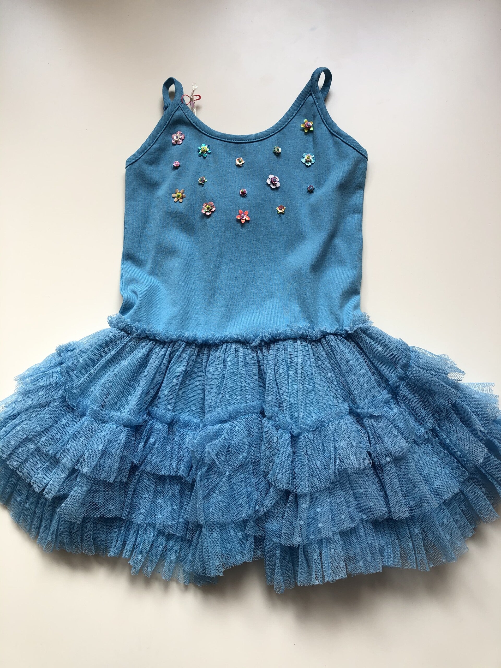 Verplicht morgen jukbeen Mim-pi jurk blauw ballerina | Toverknol kinderwinkel