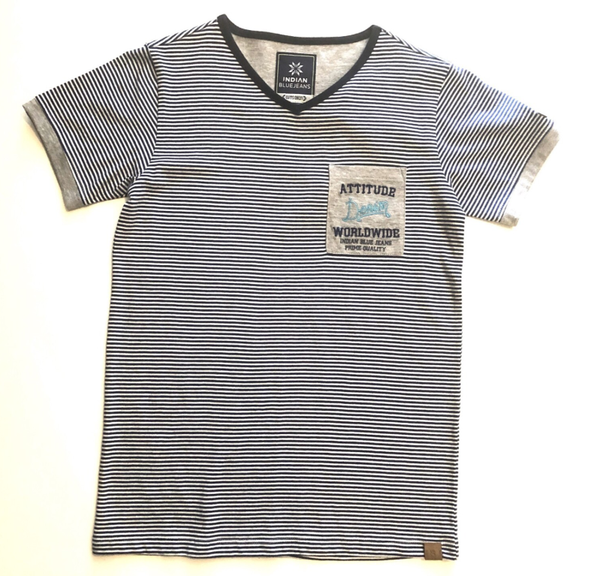 Indian Blue jeans t-shirt gestreept