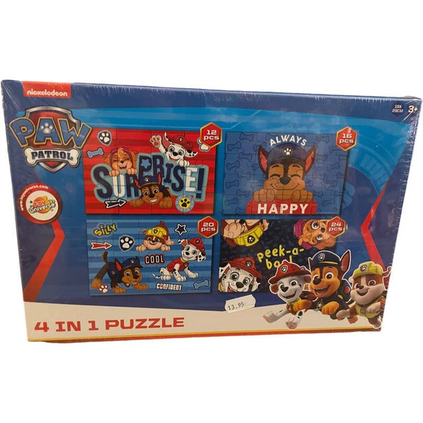 Paw Patrol puzzel 4 in 1