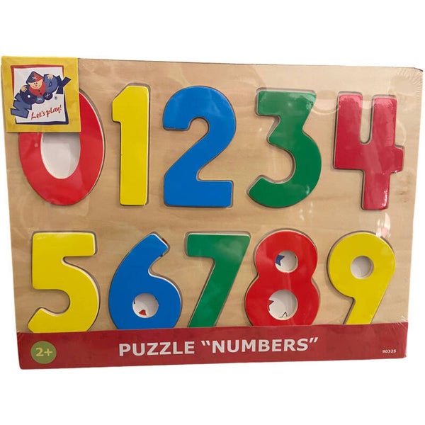 Houten puzzel cijfers