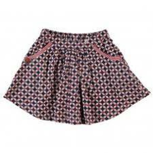 Mim-pi rok blauw/rood