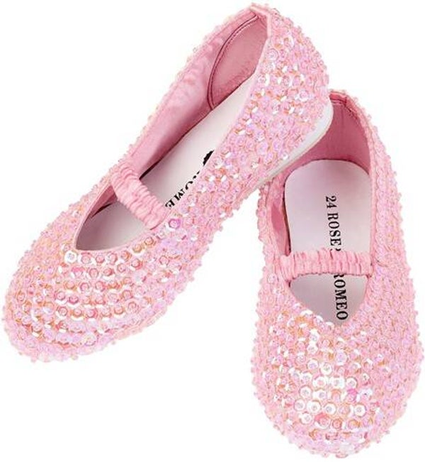 Roze glitter ballerina's