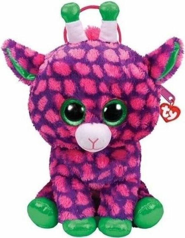 Ty beanie giraf knuffel rugtas