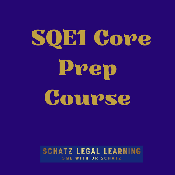 SQE1 - Core Sprint Prep Course - 4 x monthly payments