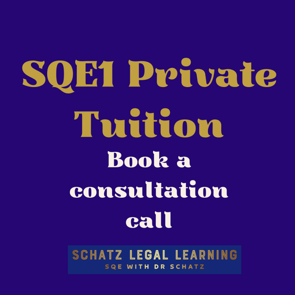 SQE1 1:1 Tuition- Asha- £4200