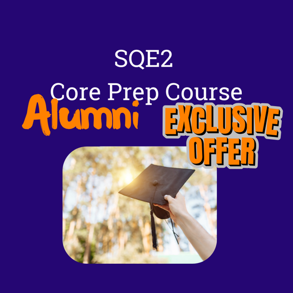 SQE2 Intensive Prep - 4 payments = ALUMNI £2100