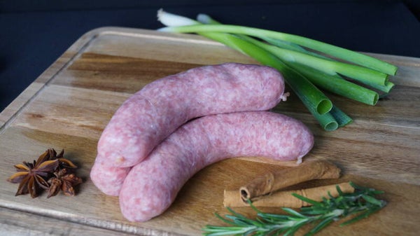 Verse worst varken per 10 stuks (€ 1,30 per stuk)