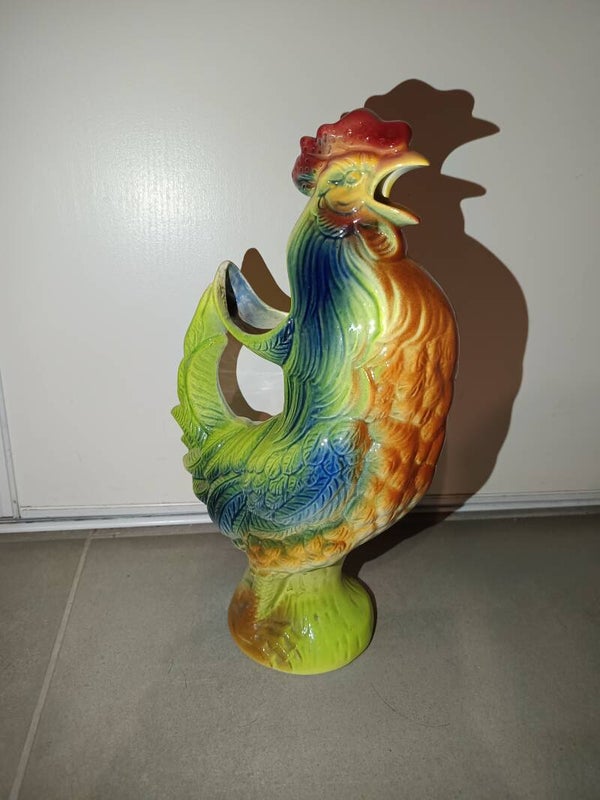 Pichet coq Barbotine "Saint Clement"