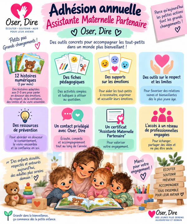 Adhésion annuelle Assistante Maternelle Partenaire.