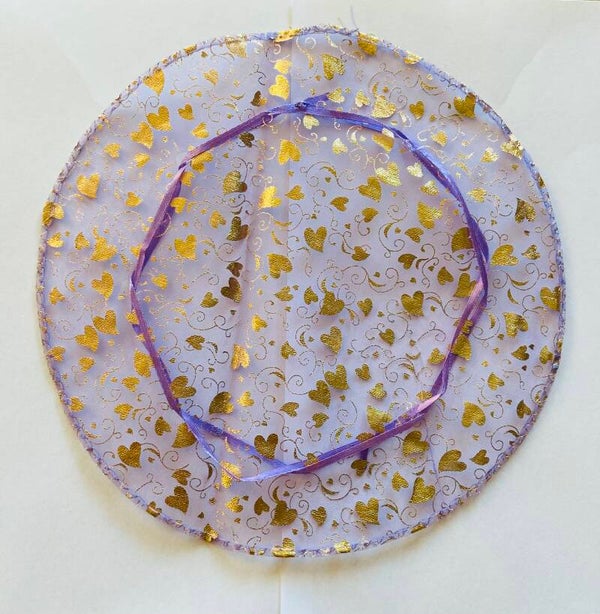 Set van 10 Organza inpakzakjes diameter 26 cm