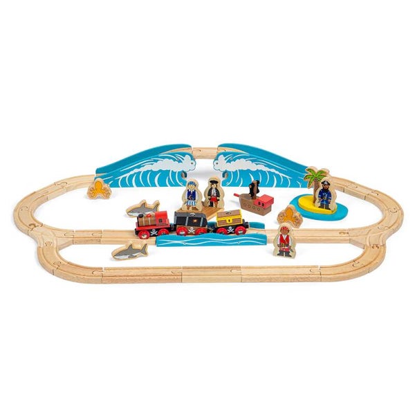 BigJigs - Piraten Trein Set
