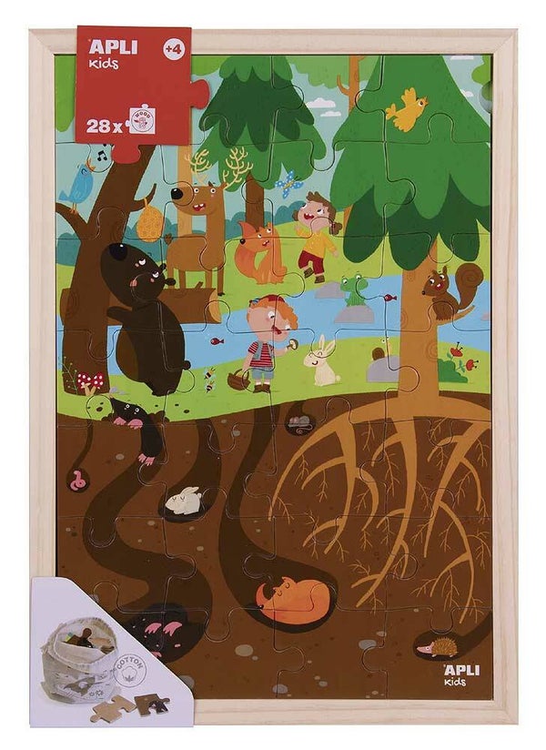 Apli Kids - Houten Puzzel Bos