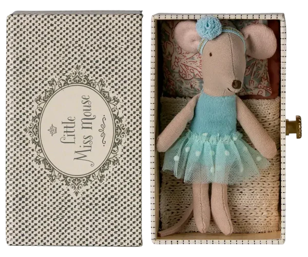 Maileg - Ballerina muis in ligbed, Dance mouse in daybed, Little sister