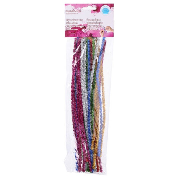 Pijpendragers - Chenille Glitter 30cm