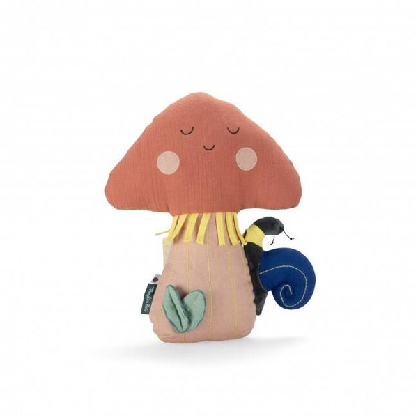 Moulin Roty - Muziekknuffel Paddenstoel - Pomme des Bois
