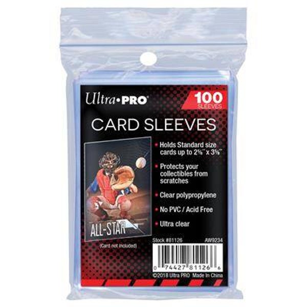 Ultra Pro - Standard Soft Penny Sleeves - Regular Card - 100 stuks