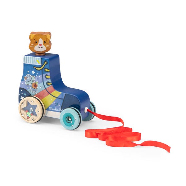 Moulin Roty - Trekfiguur Rolschaats Puce & Pilou