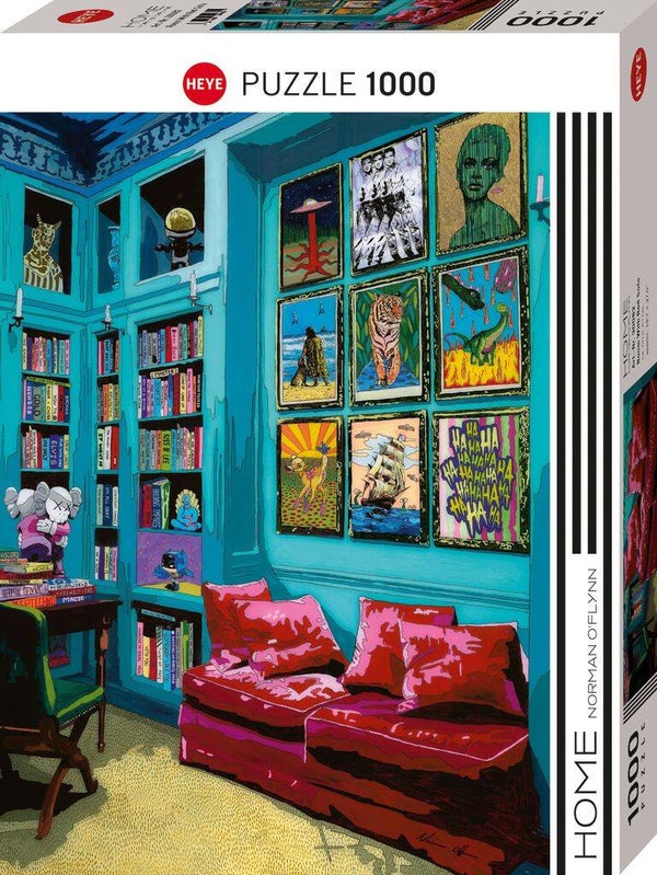 Heye Puzzel - Room with Red Sofa 1000