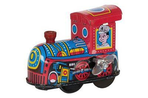 Goki - Opwindbare Locomotief - Tinnen Speelgoed