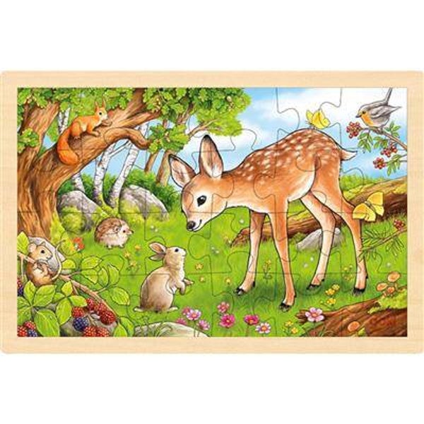 Goki - Houten Puzzel Hertje