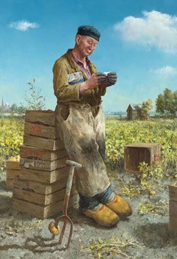 Marius van Dokkum Puzzel - Aardappelsteker