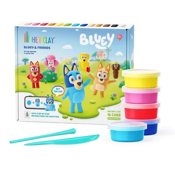 Hey Clay - Bluey and Friends Klei set