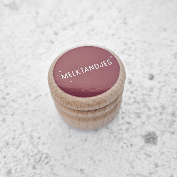 Fien & Feau - Melktandendoosje Bordeaux Rood
