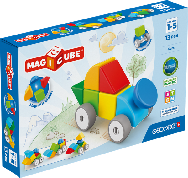 Geomag - Magicube Cars Recycled 13-delig