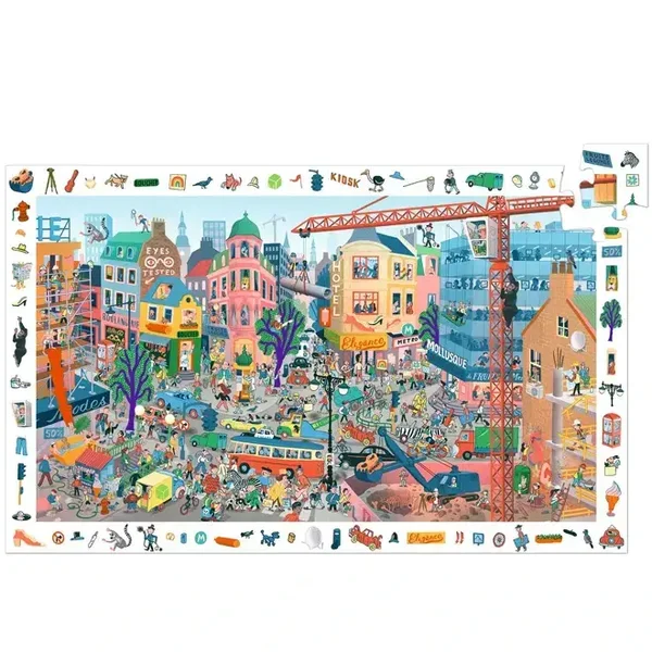 Djeco - Observatiepuzzel de Stad 200st
