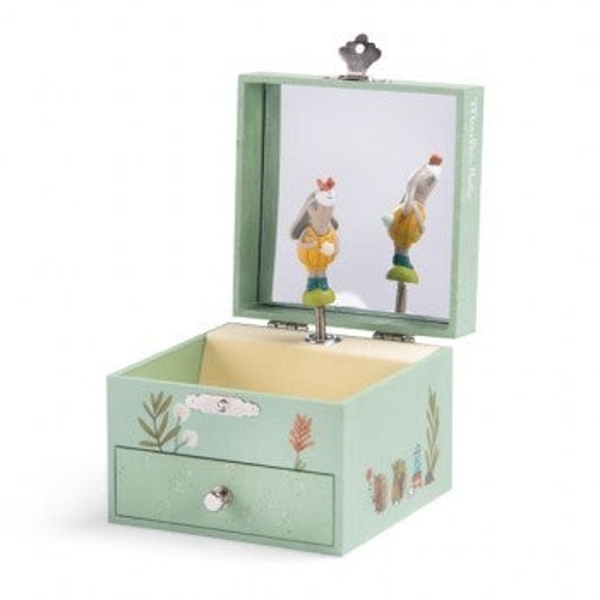 Moulin Roty - Sieraden Muziekdoosje Konijn - Trois Petits Lapins