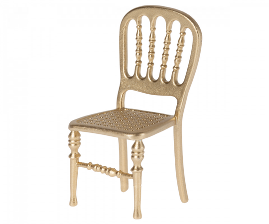 Maileg - Gouden stoel voor muizen, Chair, Mouse - Gold
