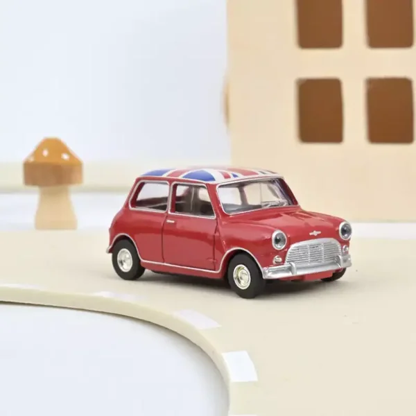 Norev - Mini Cooper S 1964 Tartan Red with Flag on Roof 1:54