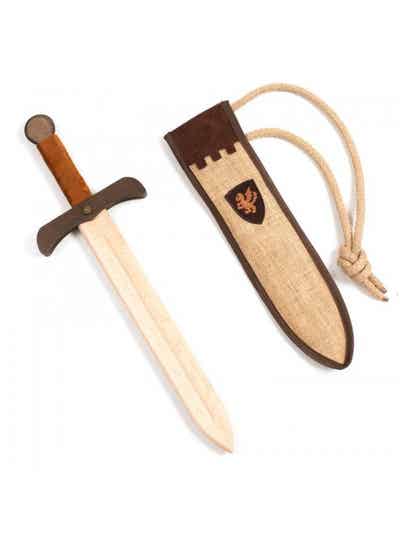 Kalid Medieval - Houten Zwaard met Jute hoes