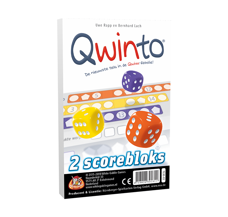 Qwinto Extra Scorebloks - White Goblin Games
